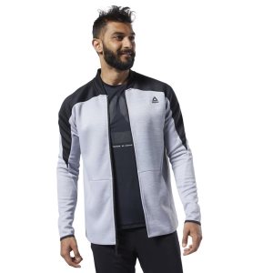 Reebok One Series Training Spacer Track Jacke Herren - Grau - DE 497-BTU